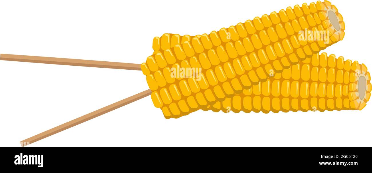 Corn cobs on a stick Stock Vector Image & Art Alamy