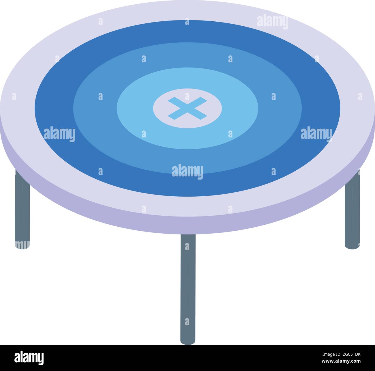 Trampoline icon isometric vector. Active jump. Leisure outdoor Stock ...