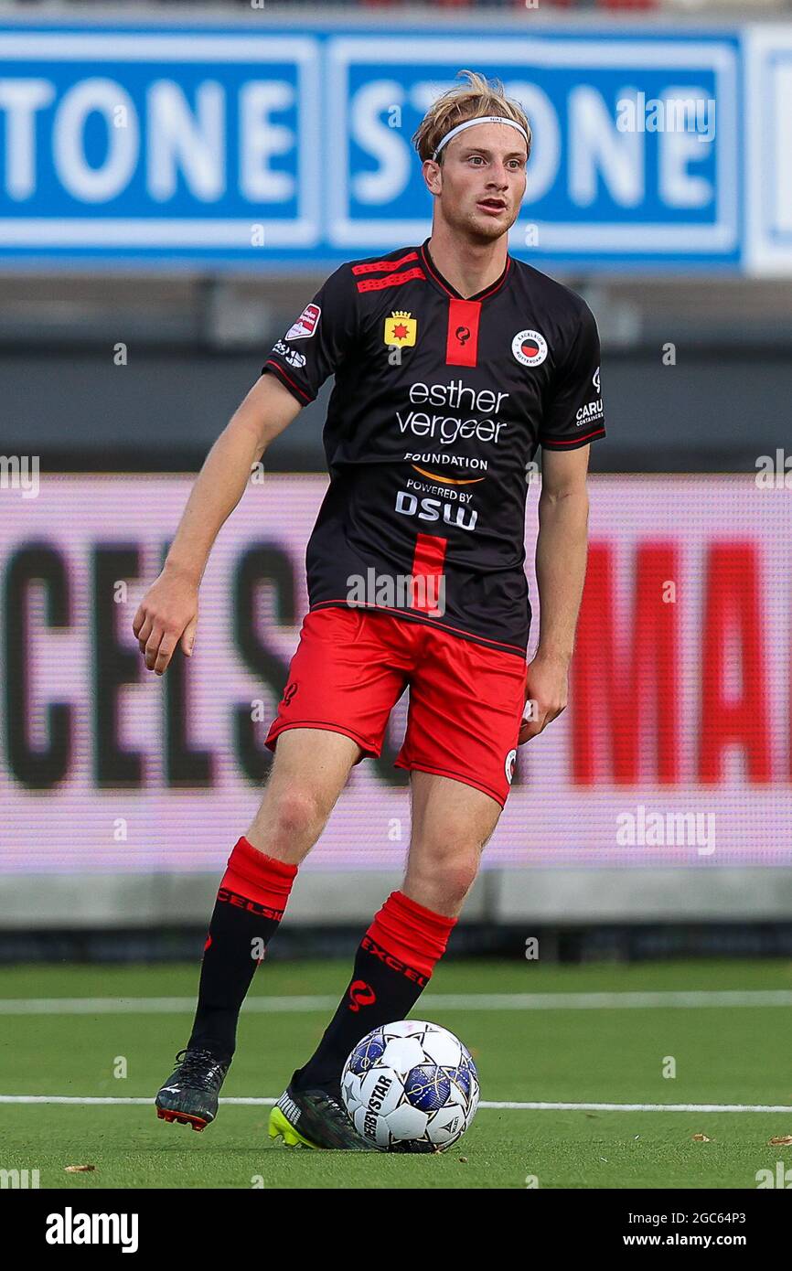 rotterdam netherlands 06th aug 2021 rotterdam netherlands august 6 joshua eijgenraam of excelsior during the dutch keukenkampioendivisie match between excelsior and top oss at van donge en de roo stadion on