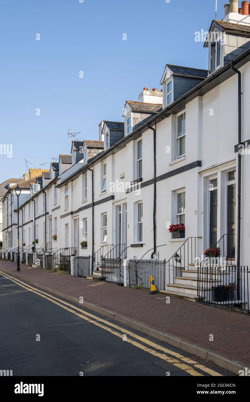 terraced houses in the town of ashford kent Stock Photo Alamy