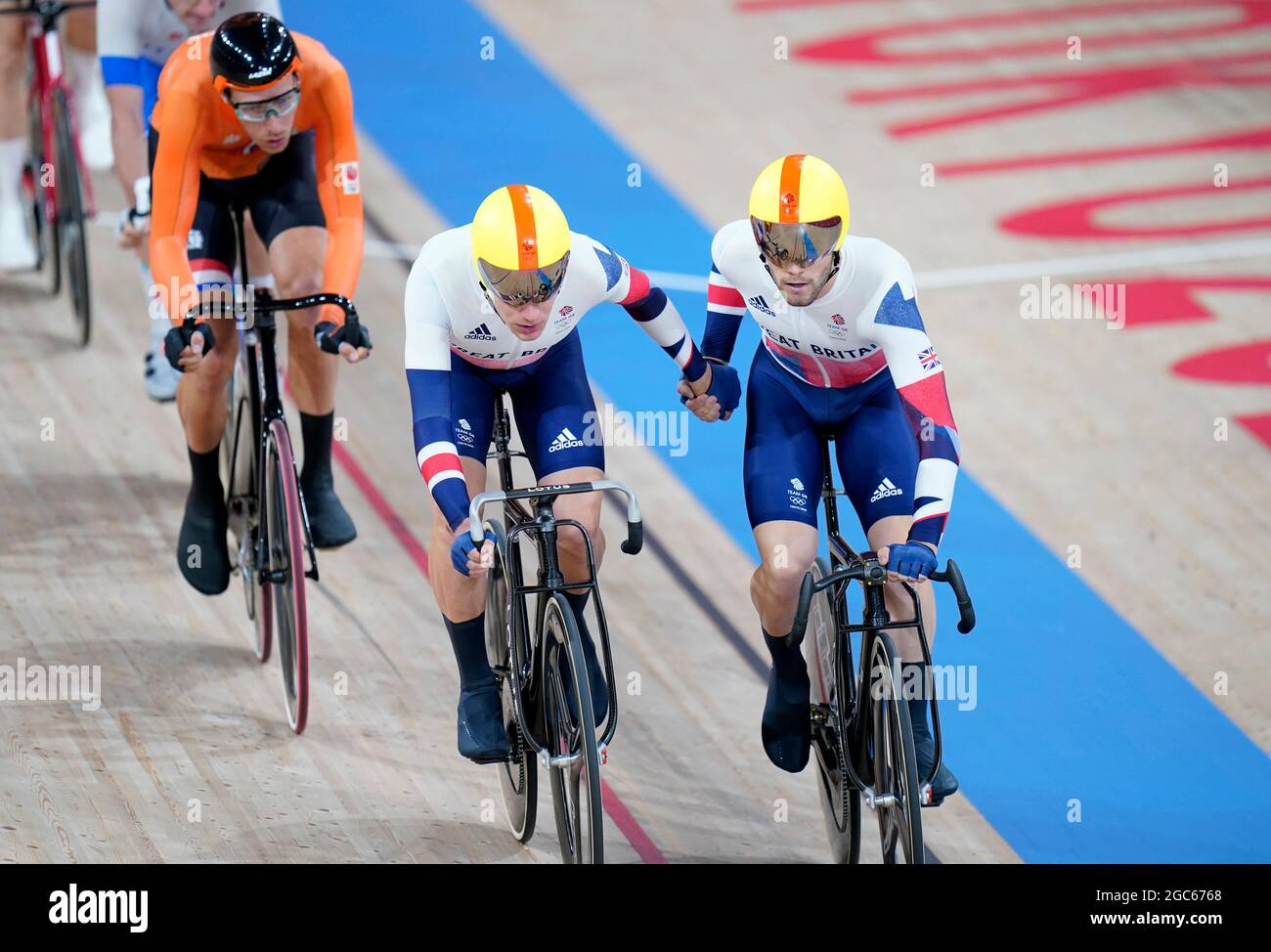 Great Britain's Ethan Hayter (left) and Matt Walls during the Men's
