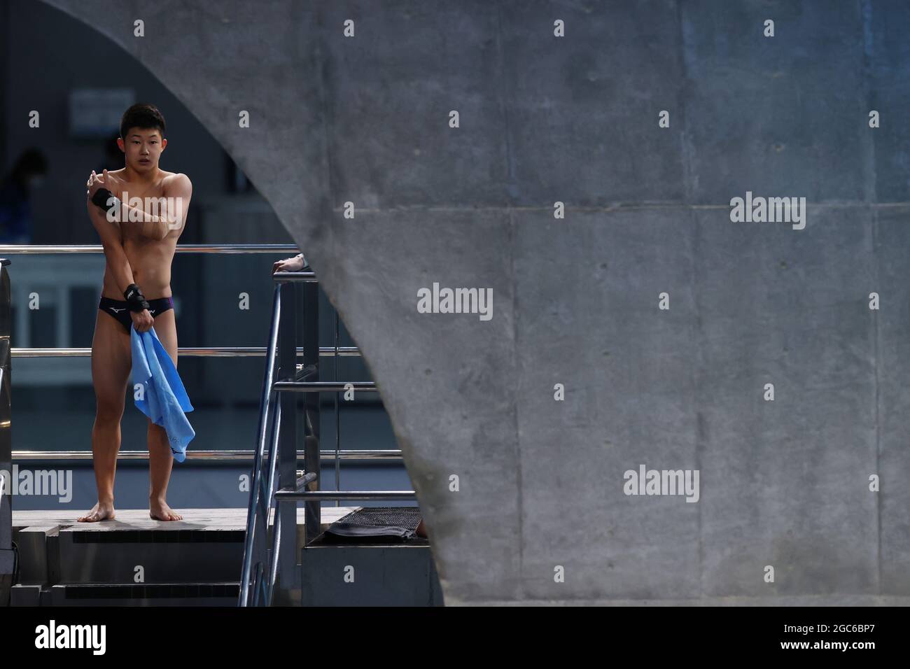 Tokyo, Japan. 7th Aug, 2021. Rikuto Tamai (JPN) Diving Men's 10m