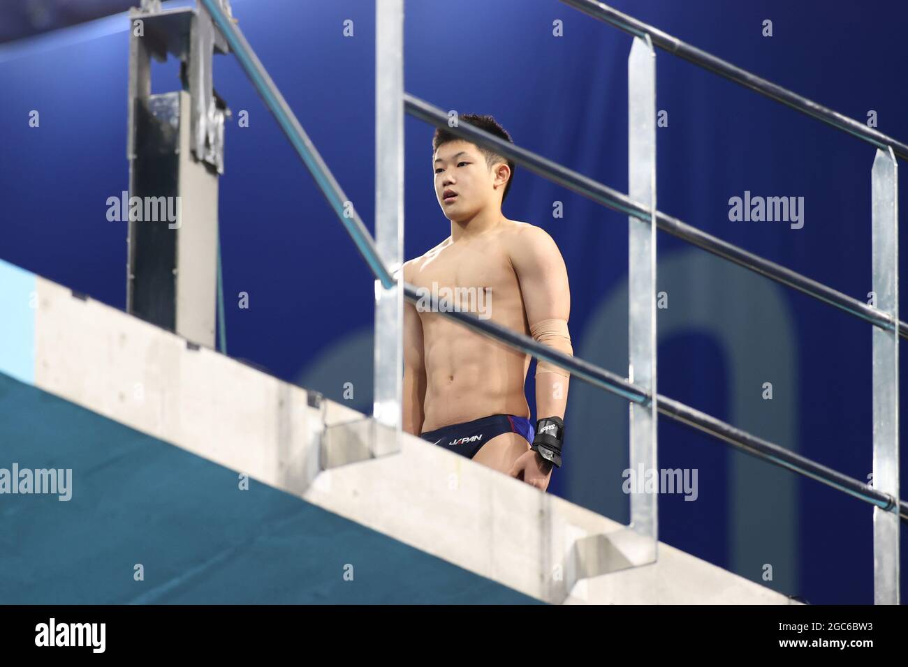 Tokyo, Japan. 7th Aug, 2021. Rikuto Tamai (JPN) Diving Men's 10m