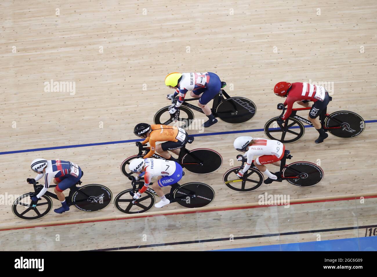 Tokyo, Japan. 06th Aug, 2021. Illustration during the Olympic Games Tokyo 2020, Cycling Track Women's Madison Finals on August 6, 2021 at Izu Velodrome in Izu, Japan - Photo Photo Kishimoto / DPPI Credit: Independent Photo Agency/Alamy Live News Stock Photo