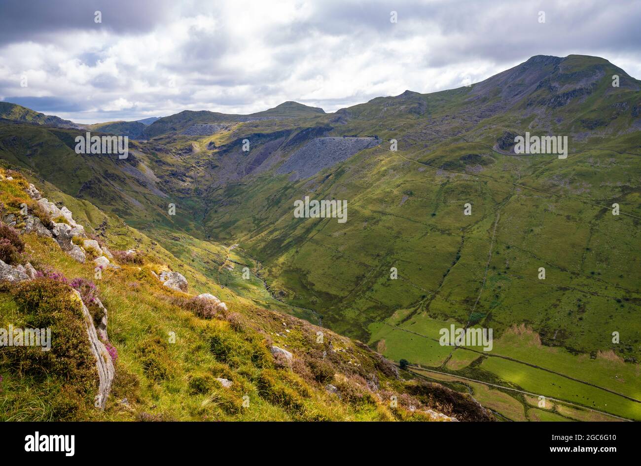Moelwyn Mawr view from Cnicht. Stock Photo