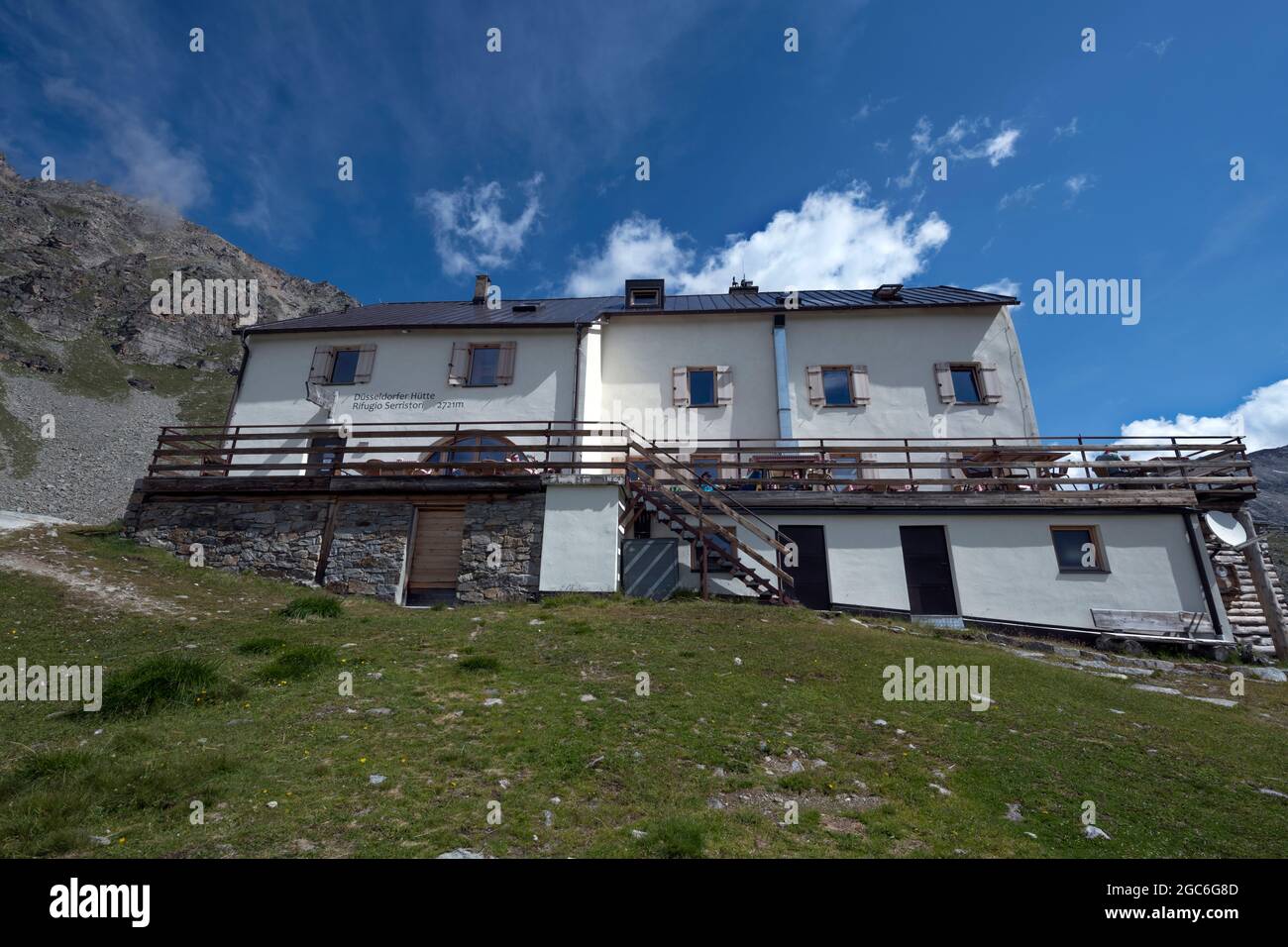 Serristori hut, South Tyrol region, Italy Stock Photo