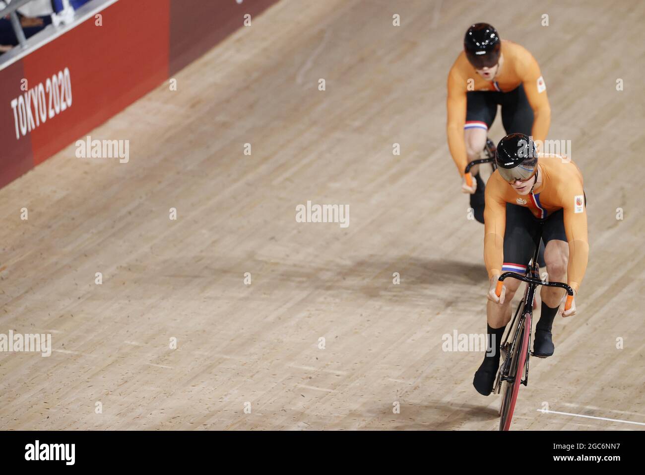 Tokyo, Japan. 06th Aug, 2021. HOOGLAND Jeffrey (NED) Silver Medal during the Olympic Games Tokyo 2020, Cycling Track Men's Sprint Finals Decider on August 6, 2021 at Izu Velodrome in Izu, Japan - Photo Photo Kishimoto / DPPI Credit: Independent Photo Agency/Alamy Live News Stock Photo