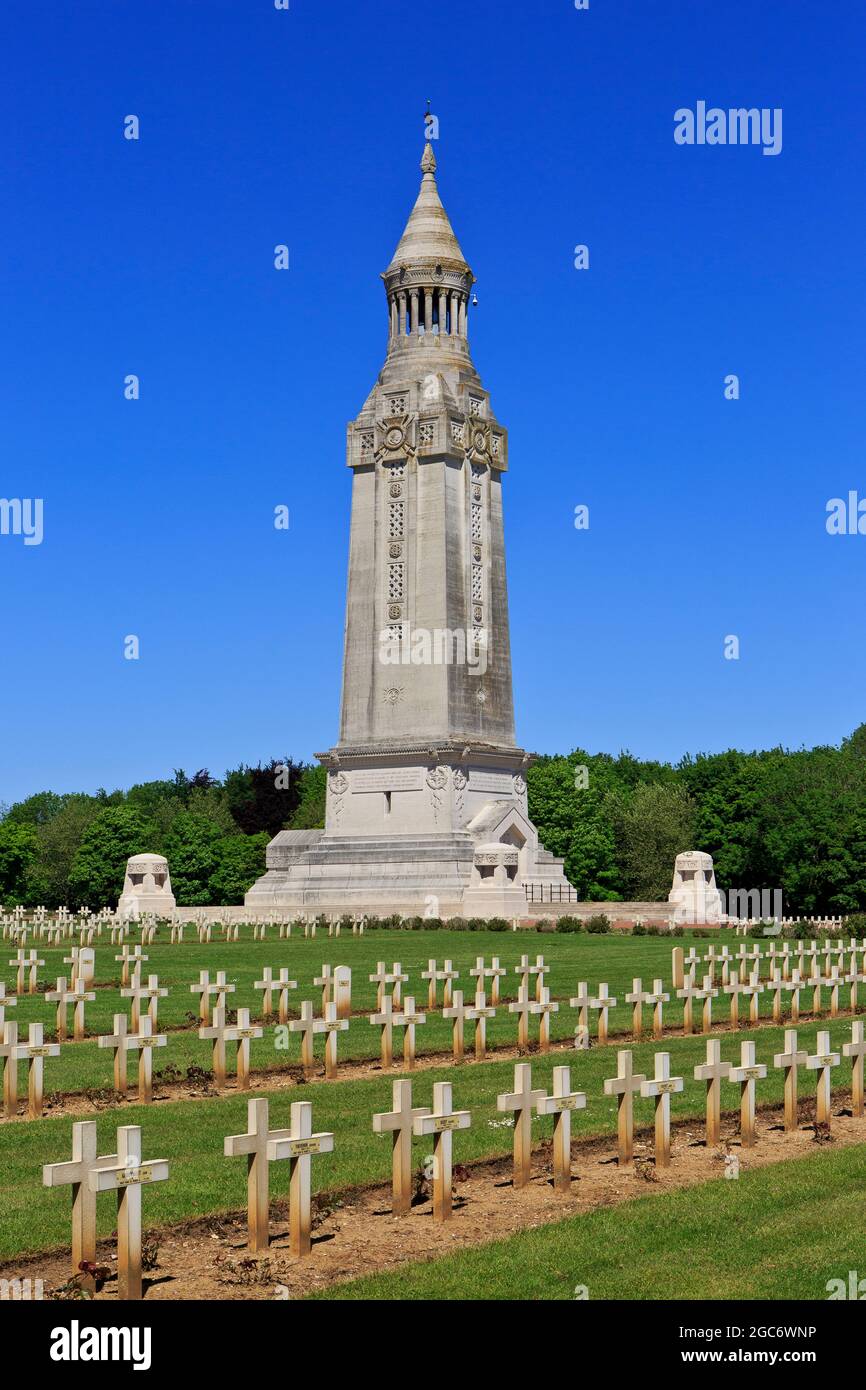 The Notre Dame de Lorette basilica and military cemetery (world's