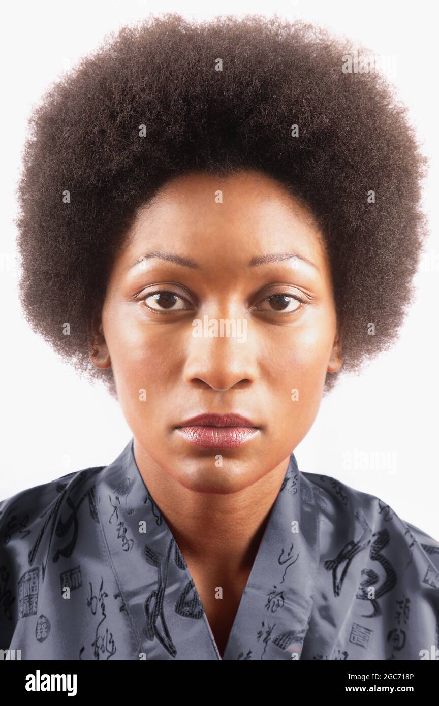 Vertical portrait young afro american hi-res stock photography and ...
