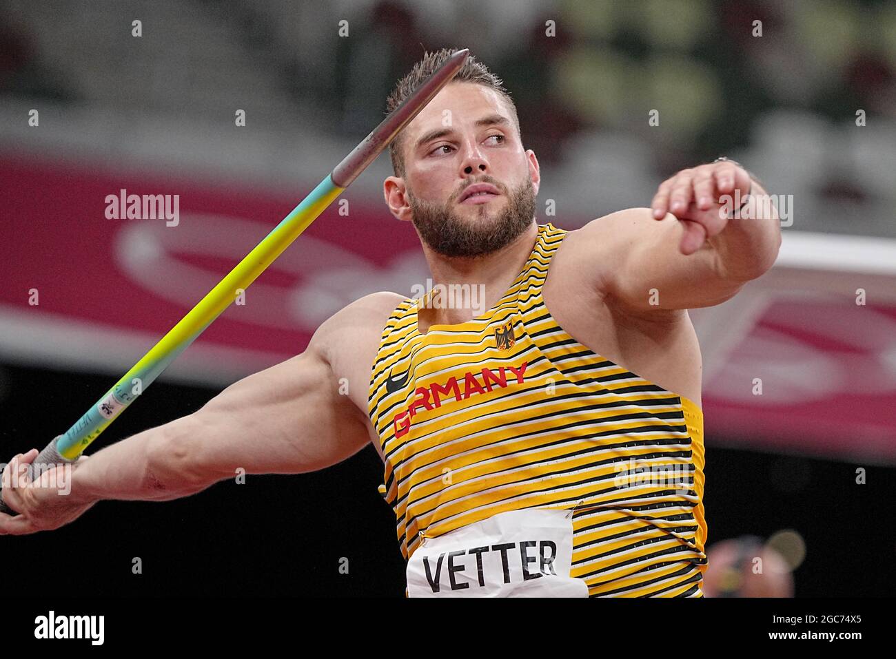 Tokyo, Japan. 07th Aug, 2021. Athletics Olympics, Javelin Throw, Men