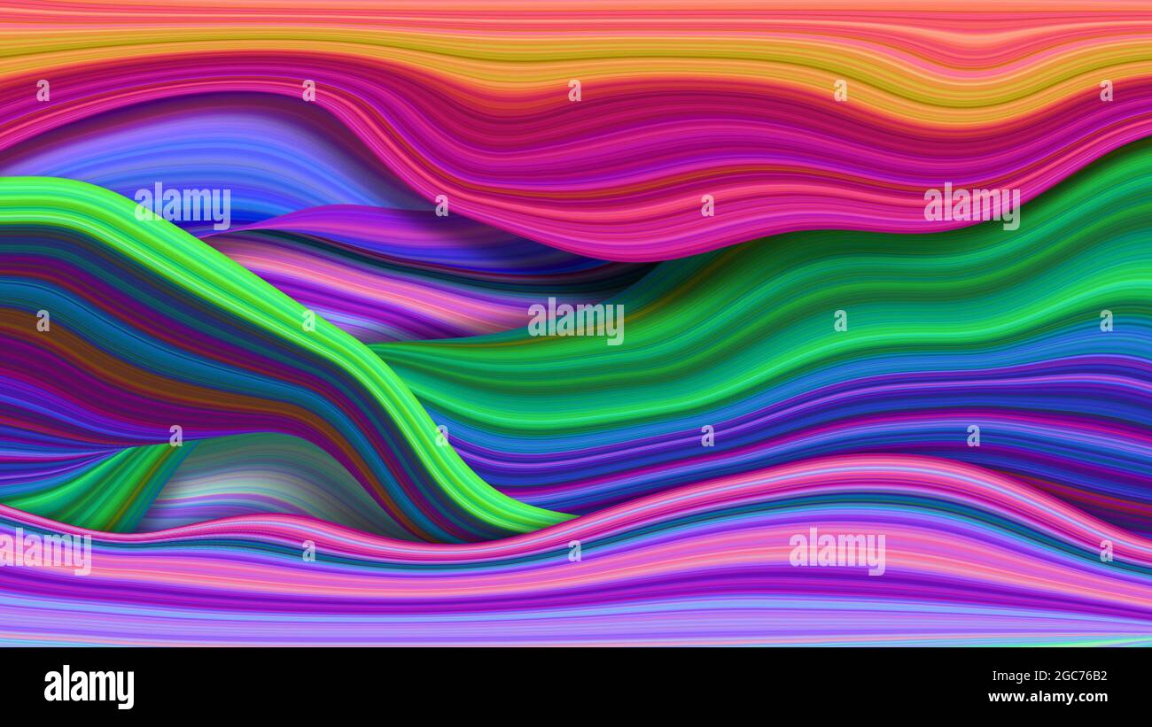 Hipster color waves hypnosis psychology 3d render Stock Photo Alamy