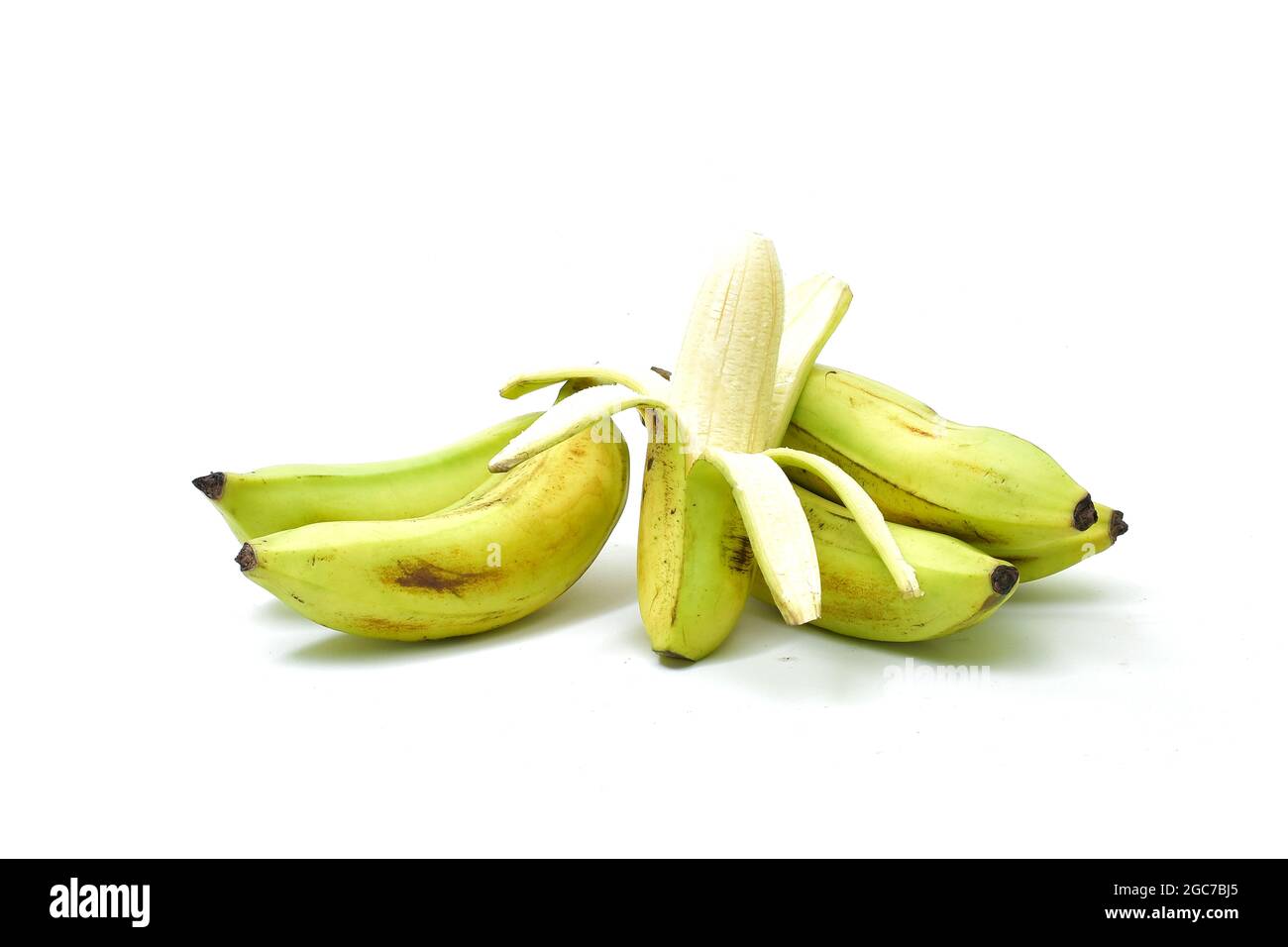 Banana tropical fruit selected from background Stock Photo