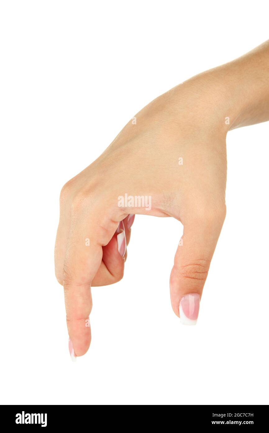 Finger Spelling the Alphabet in American Sign Language (ASL). Letter Q