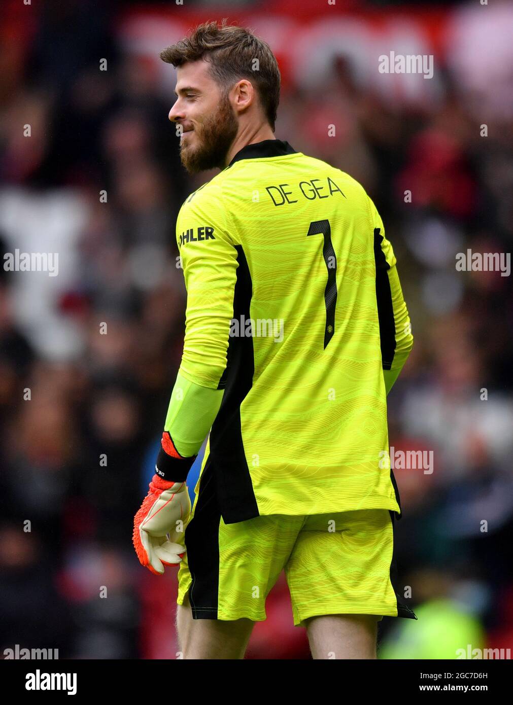 Manchester United goalkeeper David de Gea during the pre-season friendly  match at Old Trafford, Manchester. Picture date: Saturday August 7, 2021  Stock Photo - Alamy