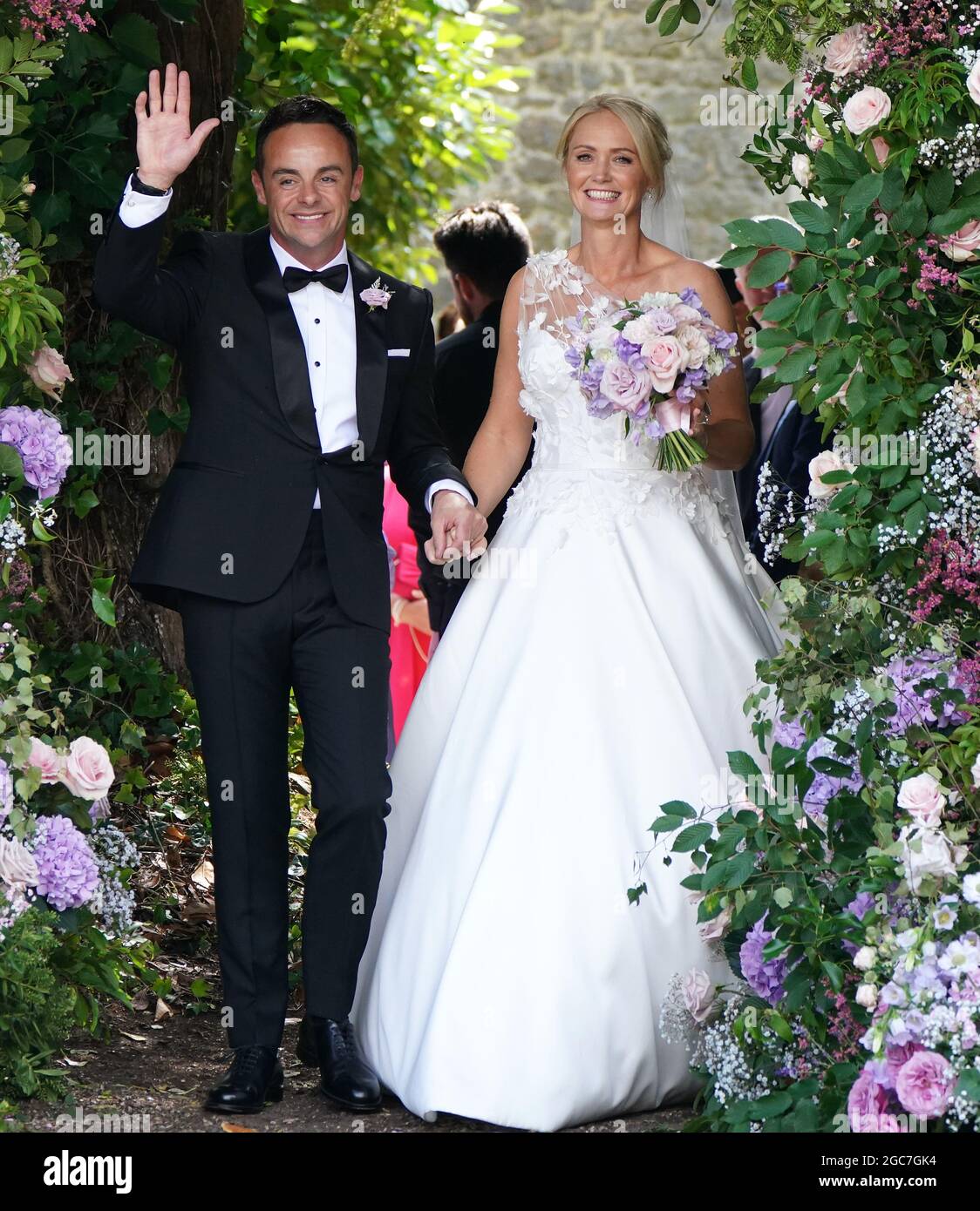 Anthony Mcpartlin And Anne Marie Corbett Leaving St Michael S Church Heckfield In Hampshire After Their Wedding Ceremony Ant Is One Half Of The Entertainment Duo Ant And Dec Picture Date Saturday August 7