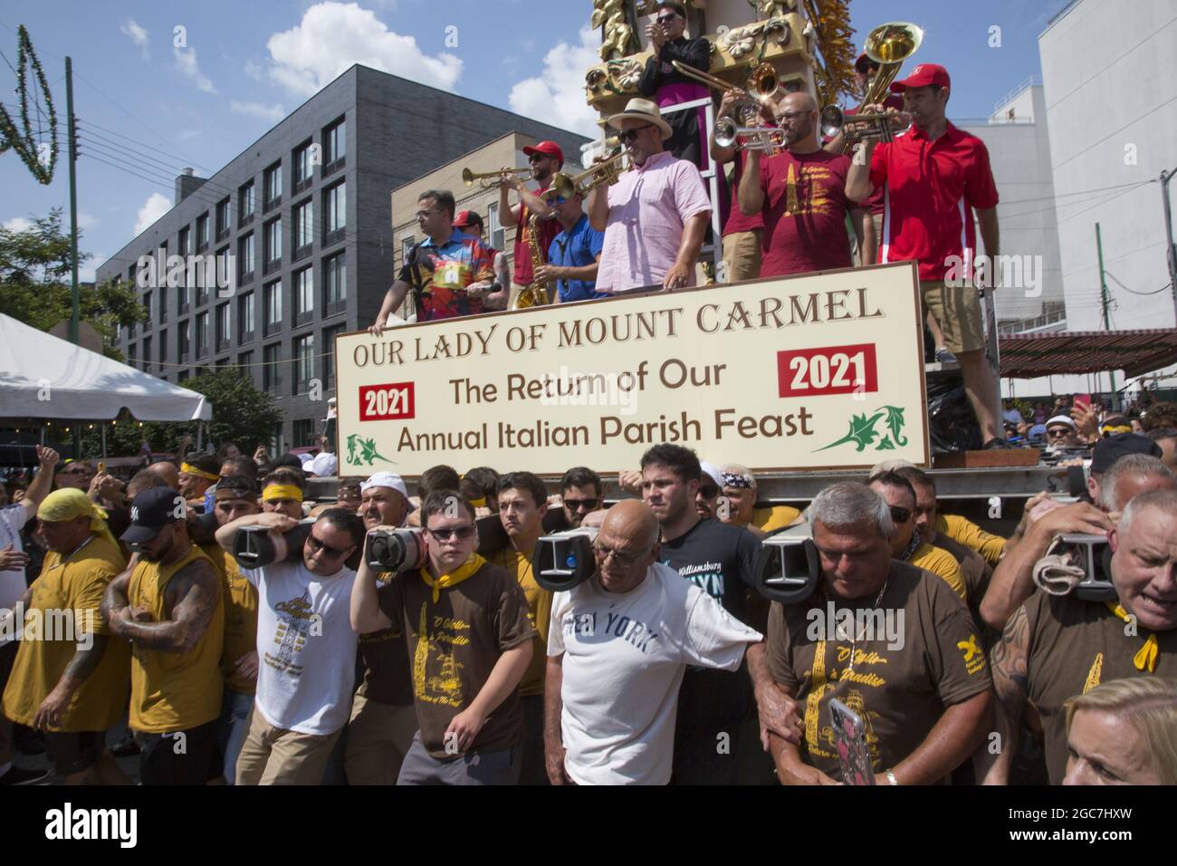 People of all ethnicities crowd North 8th Street at the annual Italian