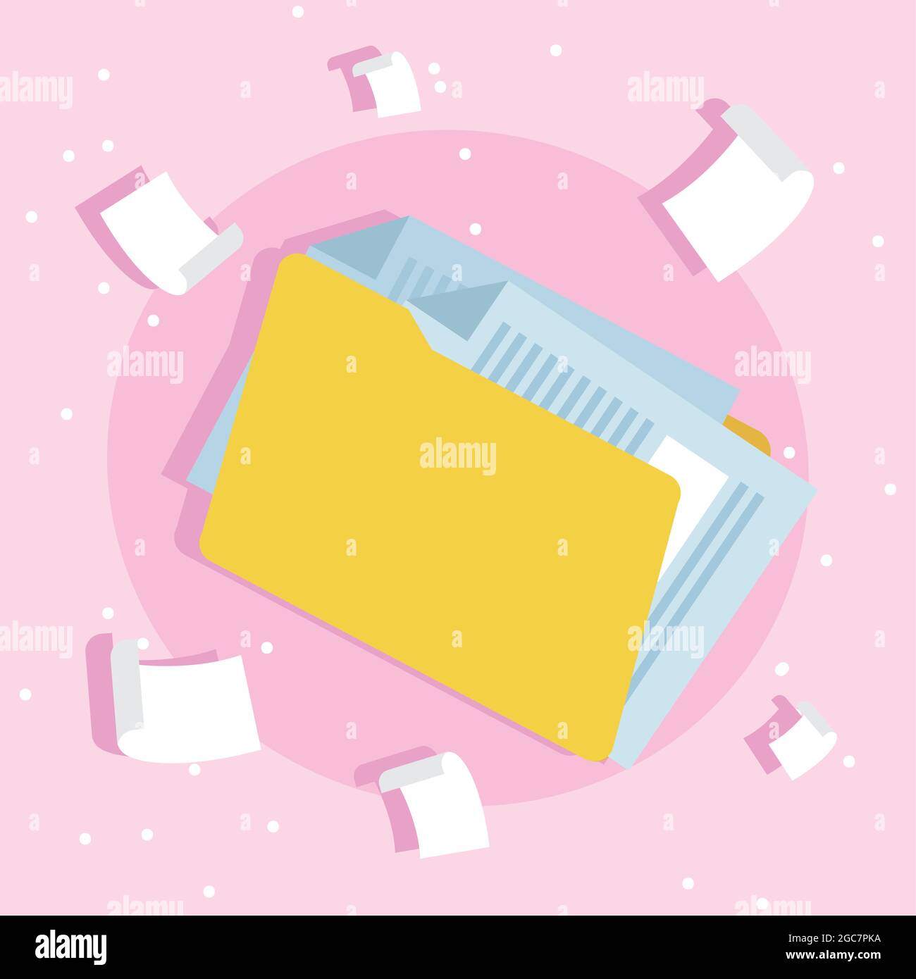 folder and documents paperwork icons Stock Vector Image & Art - Alamy