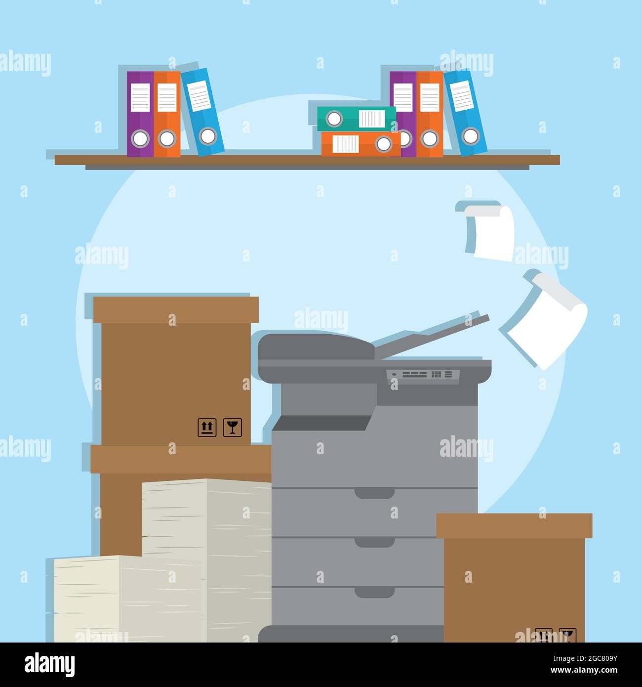 Printed sheets Stock Vector Images - Alamy