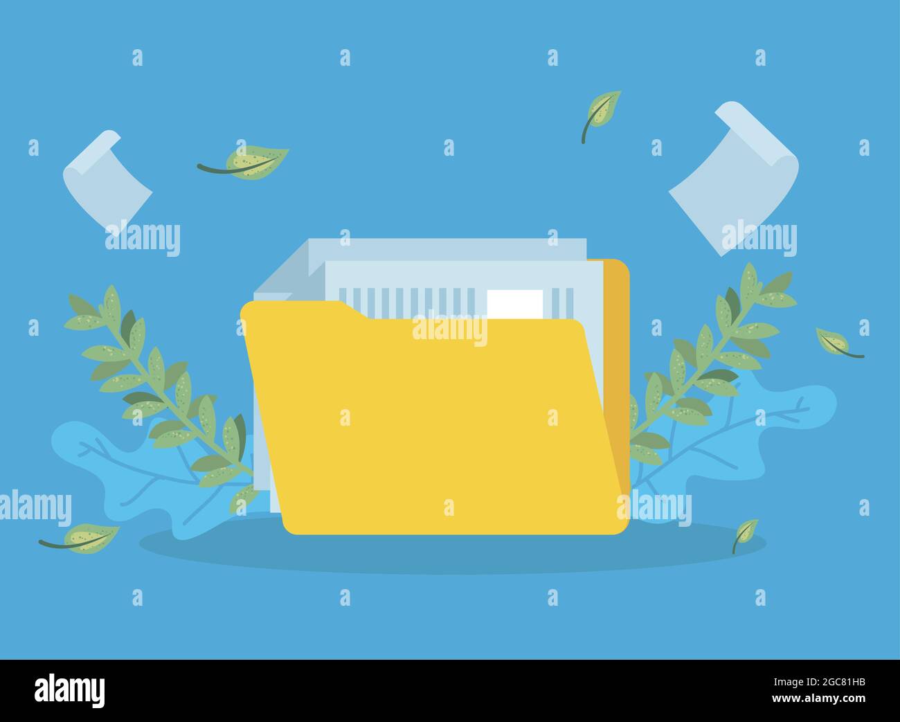 folder documents files paperwork icons Stock Vector Image & Art - Alamy
