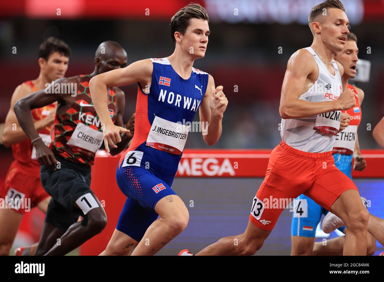 Tokyo, Japan. 7th Aug, 2021. Jakob INGEBRIGTSEN (NOR) competes in the