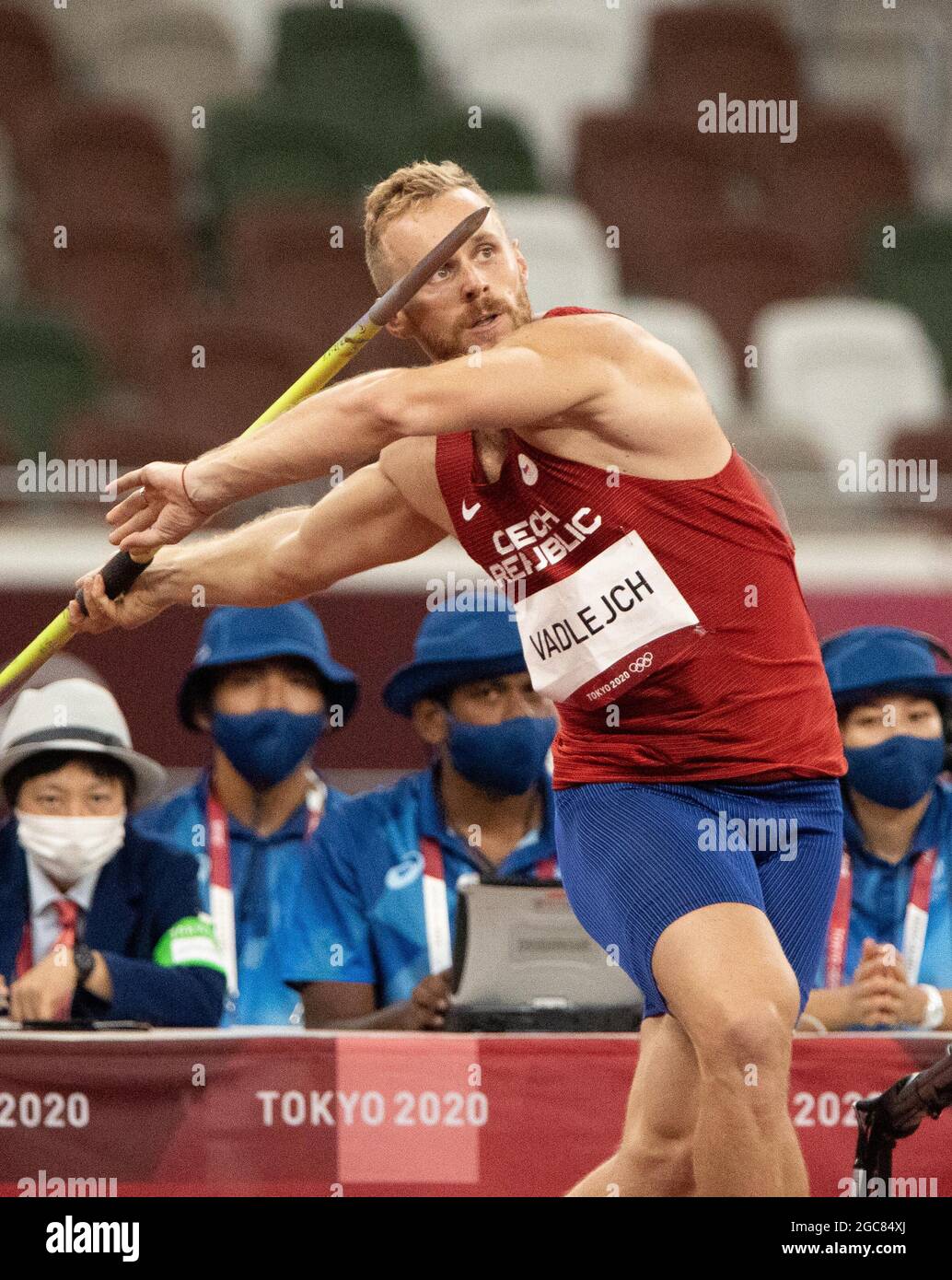 Tokyo, Kanto, Japan. 7th Aug, 2021. Jakub Vadlejch CZE) competes and