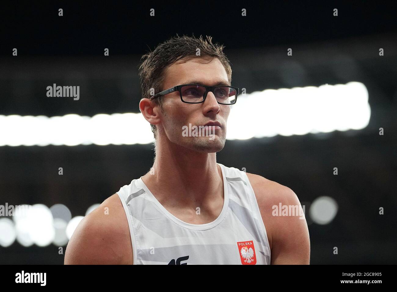 Tokyo, Japan. 7th Aug, 2021. Dariusz Kowaluk of Poland reacts before