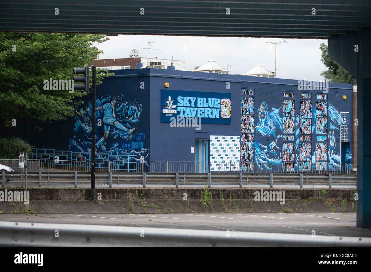 The Sky Blue Tavern in Coventry City centre. A place for fans of Coventry City FC to meet. Stock Photo