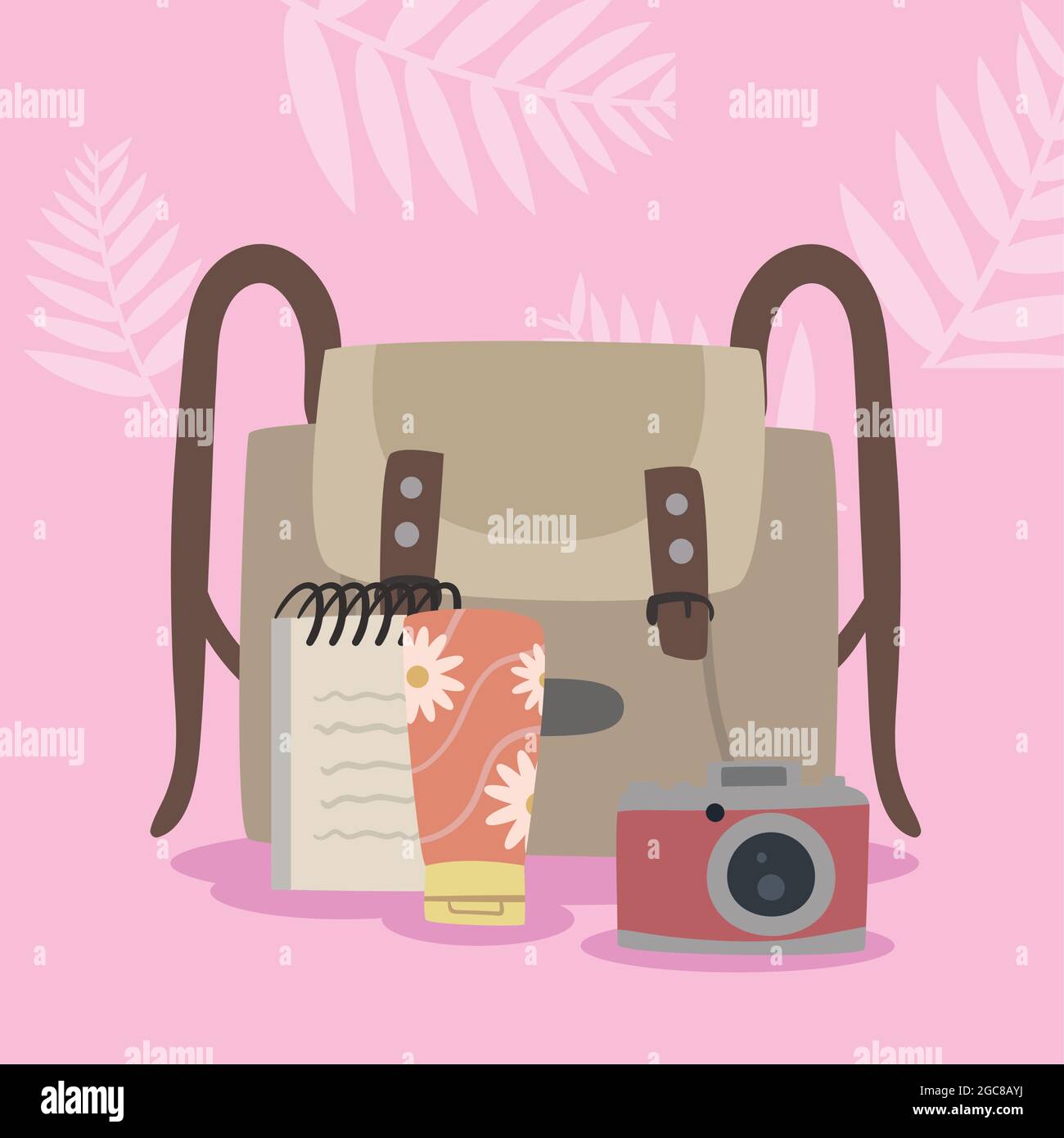travelbag and travel set icons Stock Vector Image & Art - Alamy