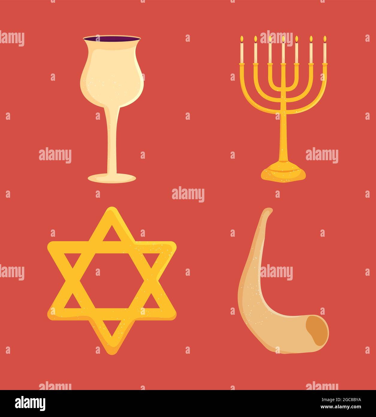 Jewish symbols icon set design Stock Vector Image & Art - Alamy