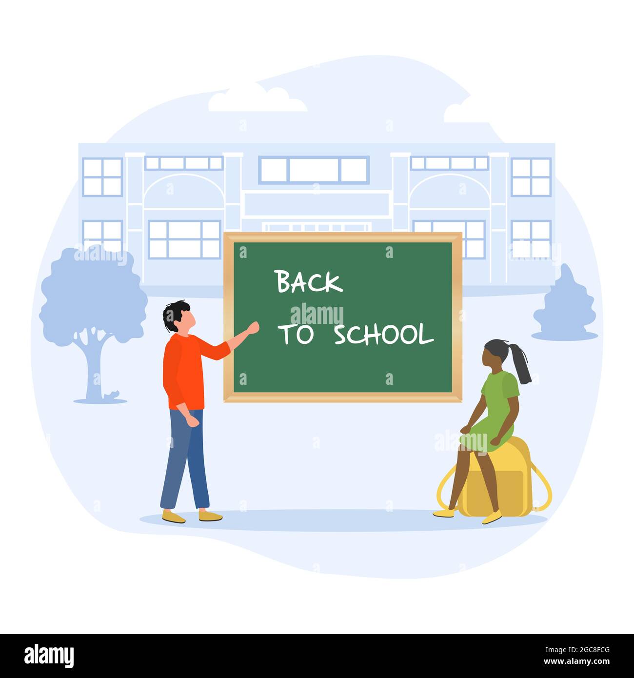 First grader day school Stock Vector Images Alamy
