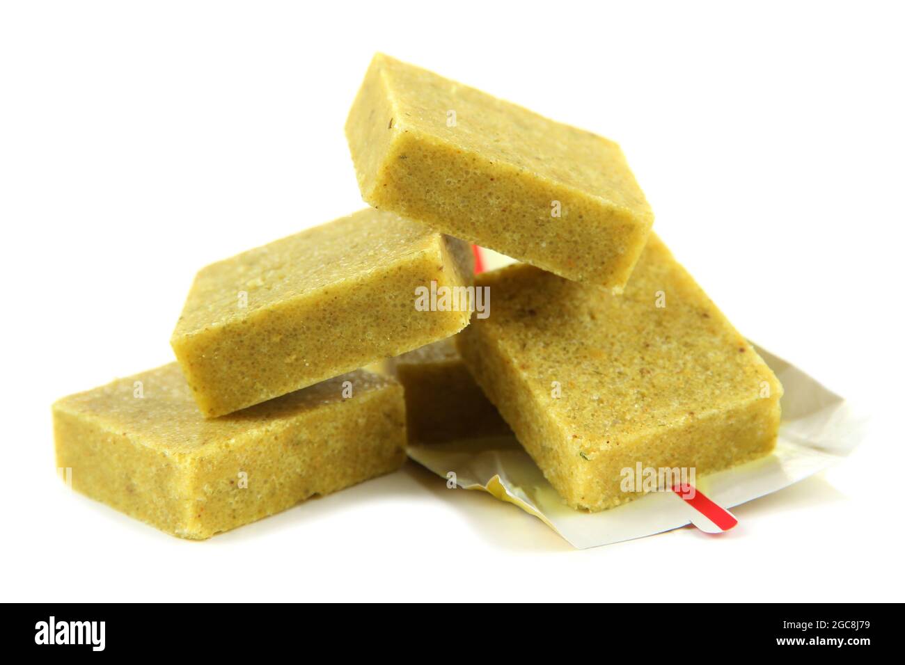 Bouillon cubes, isolated on white Stock Photo Alamy