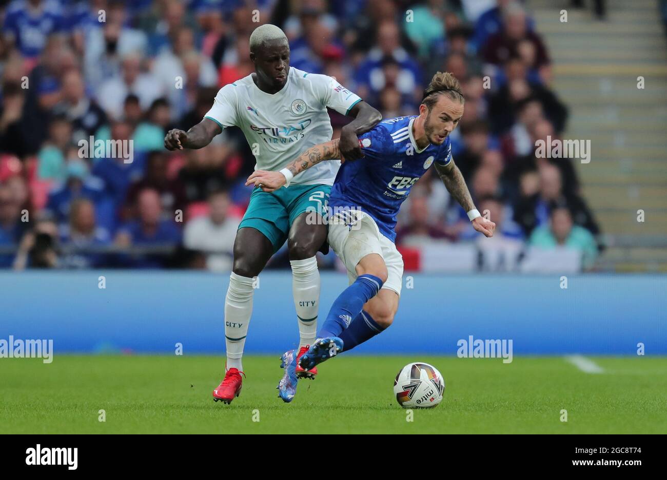 Benjamin Mendy James Maddison Leicester City V Manchester City 21 Credit Allstar Picture Library Ltd Alamy Live News Stock Photo Alamy