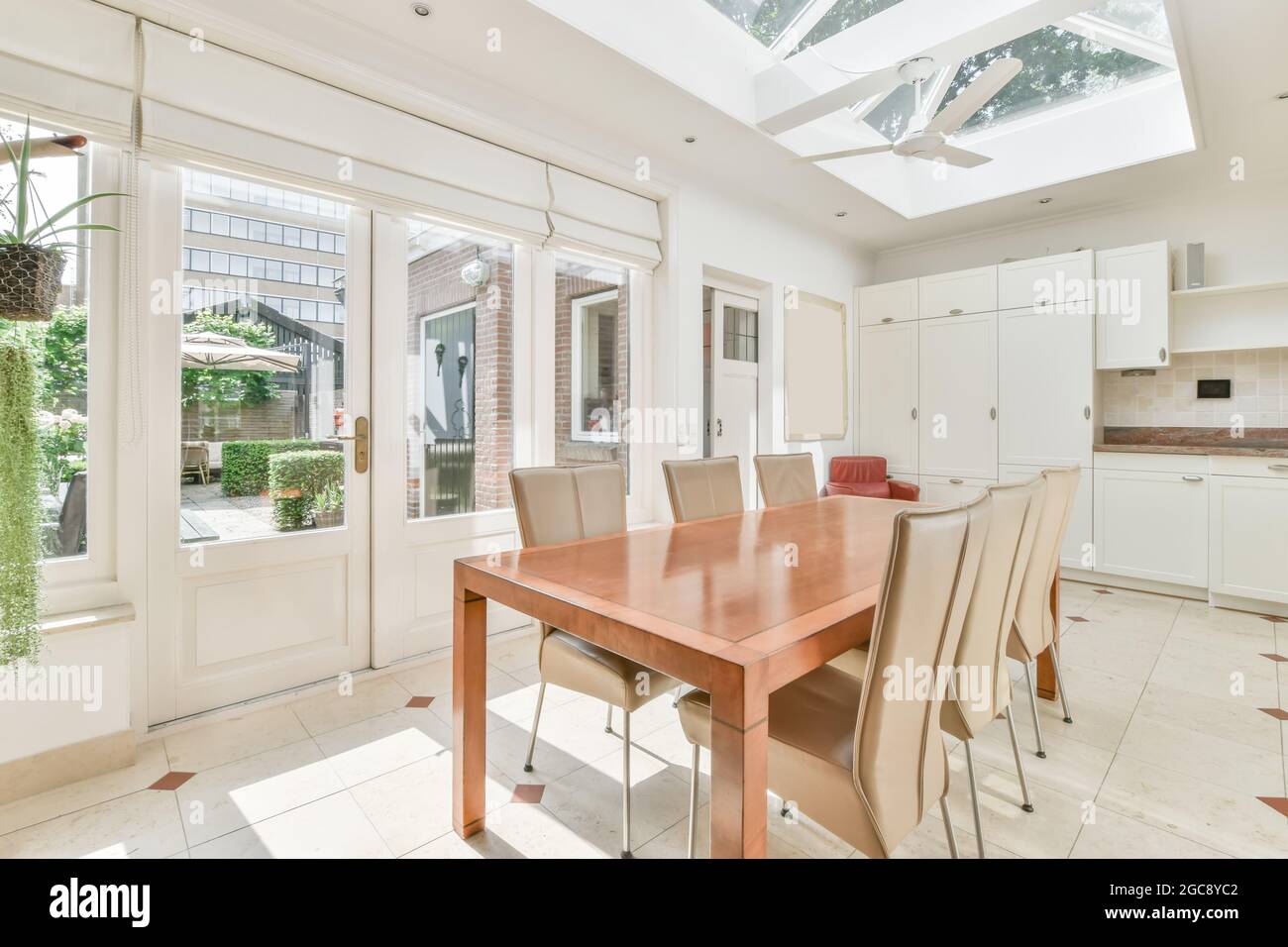 Interior design of bright and beautiful dining room Stock Photo - Alamy