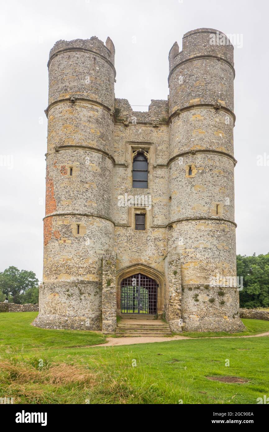 14th century Donnington Castle, near Newbury Berkshire England Stock Photo
