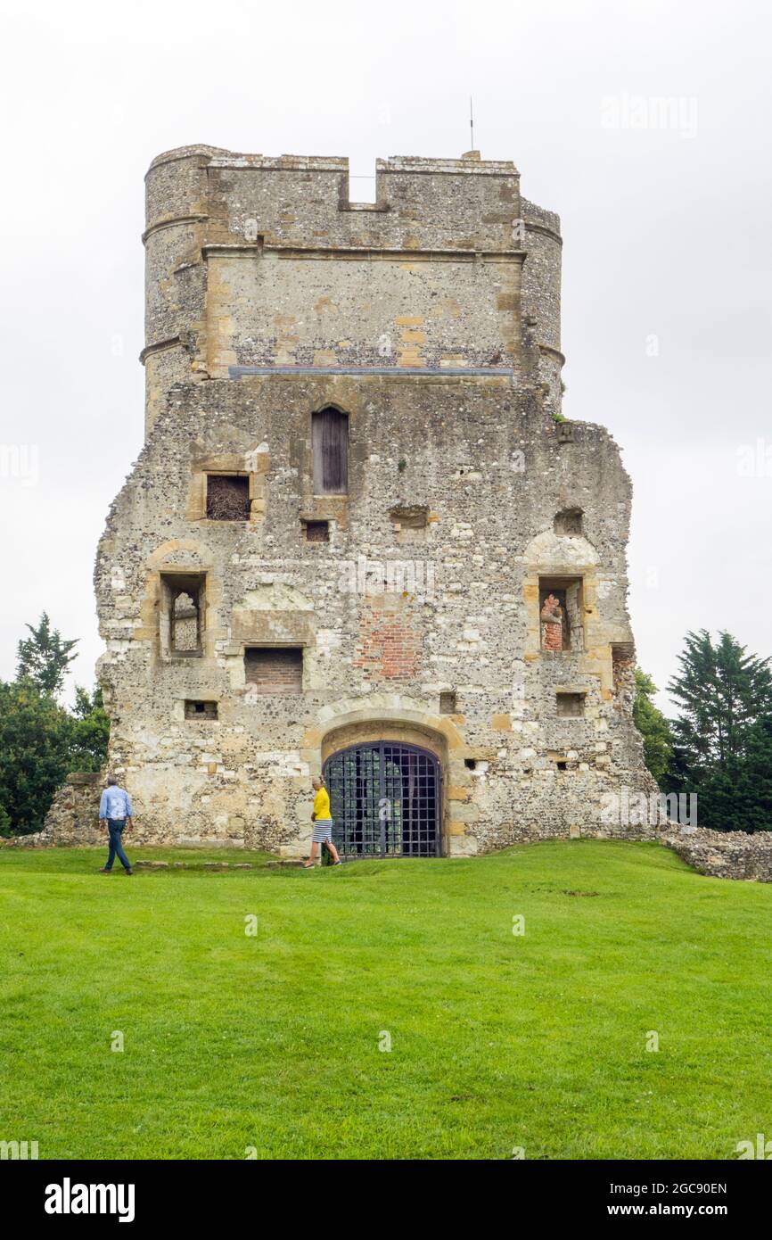 14th century Donnington Castle, near Newbury Berkshire England Stock Photo