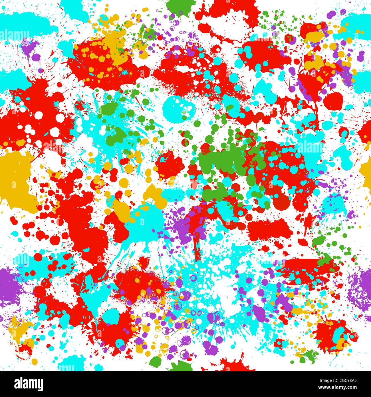 Abstract multicolored blots. Print for fabric . Seamless pattern. Vector illustration Stock Vector