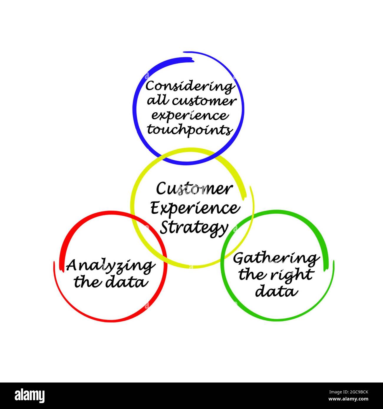 Components of Customer Experience Strategy Stock Photo Alamy