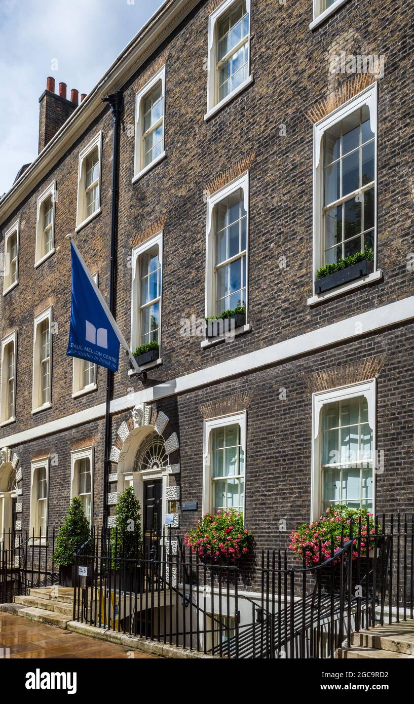 The Paul Mellon Centre for Studies in British Art, Bedford Square Bloomsbury Central London - educational charity supporting Art research founded 1970 Stock Photo