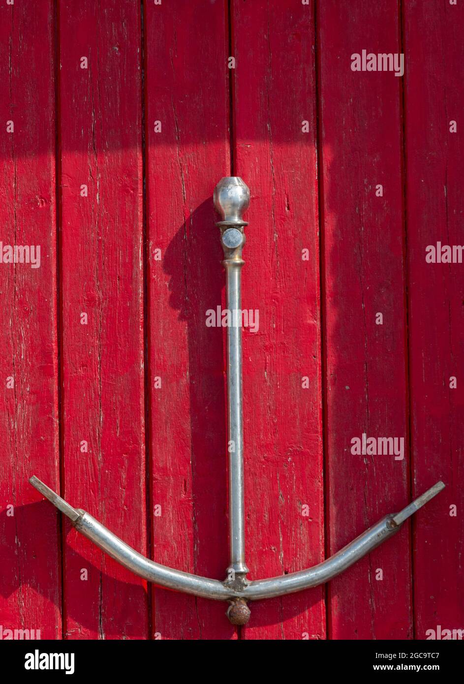 metal ships anchor, anchor used as ornament, maritime anchor, anchor on