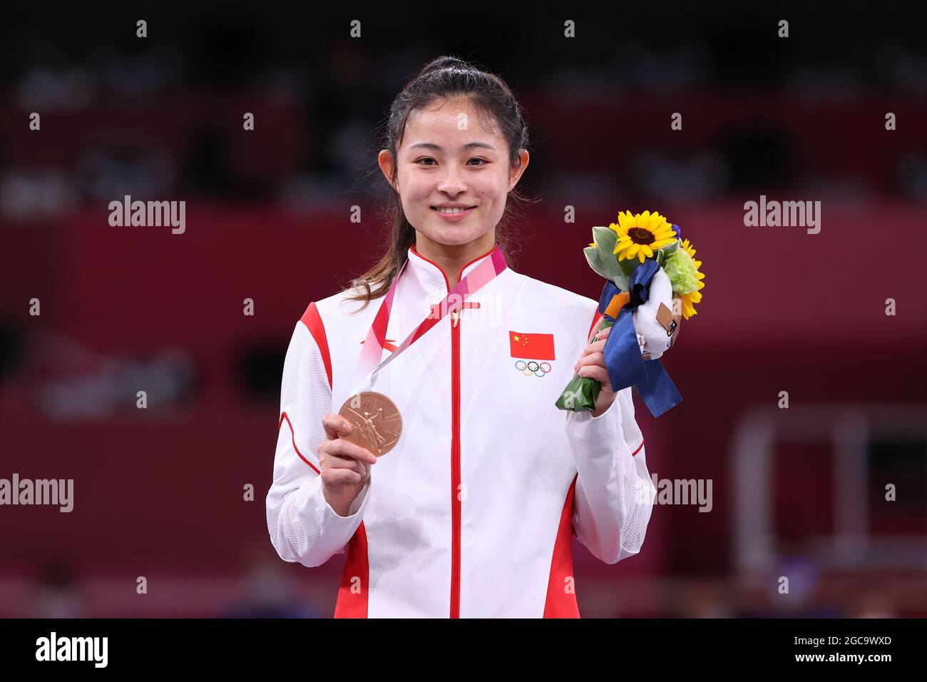 Tokyo, Japan. 7th Aug, 2021. Li Gong (CHN) Karate Women's Kumite 61kg