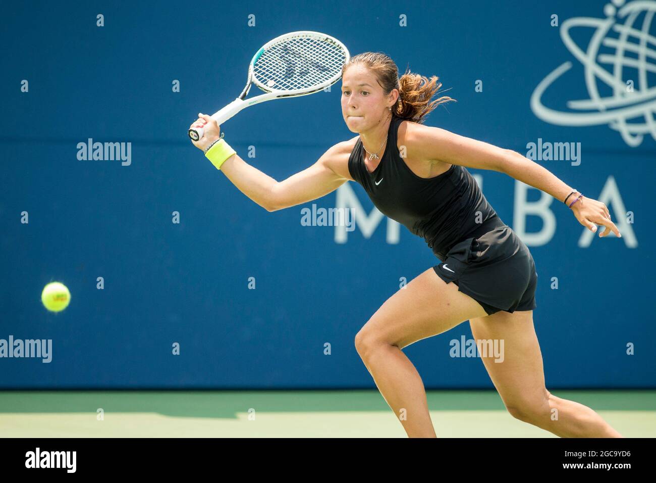August 06, 2021: Daria Kasatkina (RUS) defeated Magda Linette (POL) 64 36 64 in the quarterfinals of the Mubadala Silicon Valley Classic at San Jose State University in San Jose, California. © Mal Taam/TennisClix/CSM Stock Photo