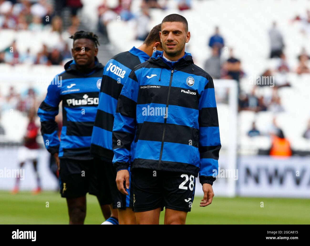 London, UK. 07th Aug, 2021. London, England - August 07:Merih Demiral (on loan from Juventus) of Atalanta B.C during Betway Cup between West Ham United and Atalanta at London stadium, London, England on 07th August 2021 Credit: Action Foto Sport/Alamy Live News Stock Photo