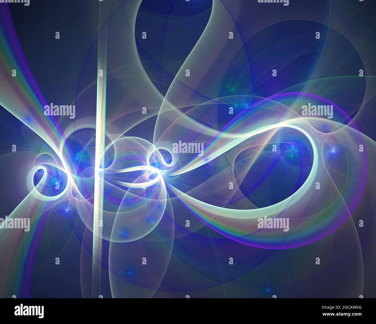 An abstract of light waves on blue background Stock Photo - Alamy