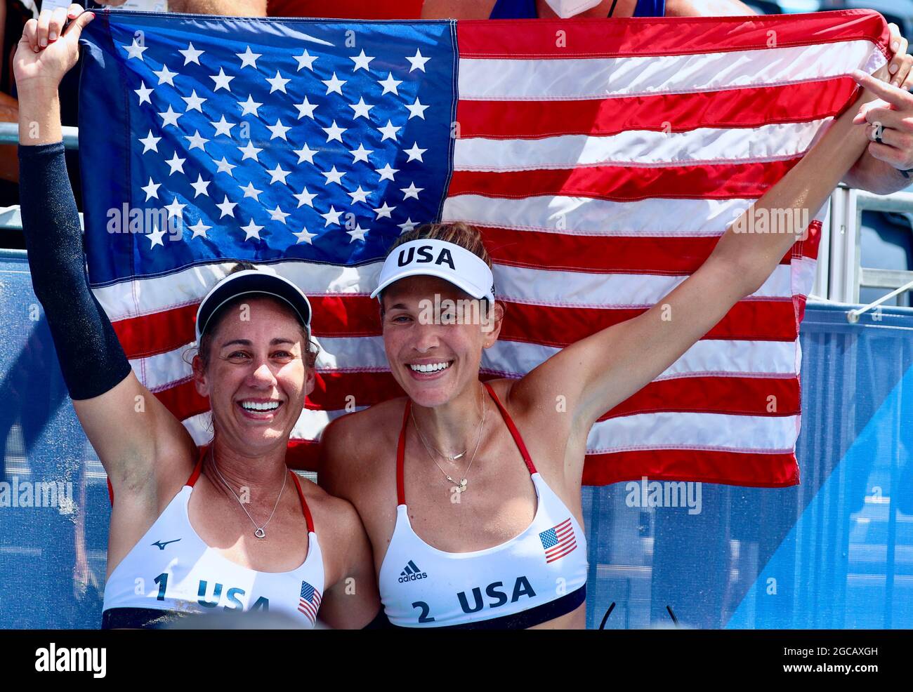 Tokyo, Japan. 5th Aug, 2021. The USA team of APRIL ROSS and ALIX