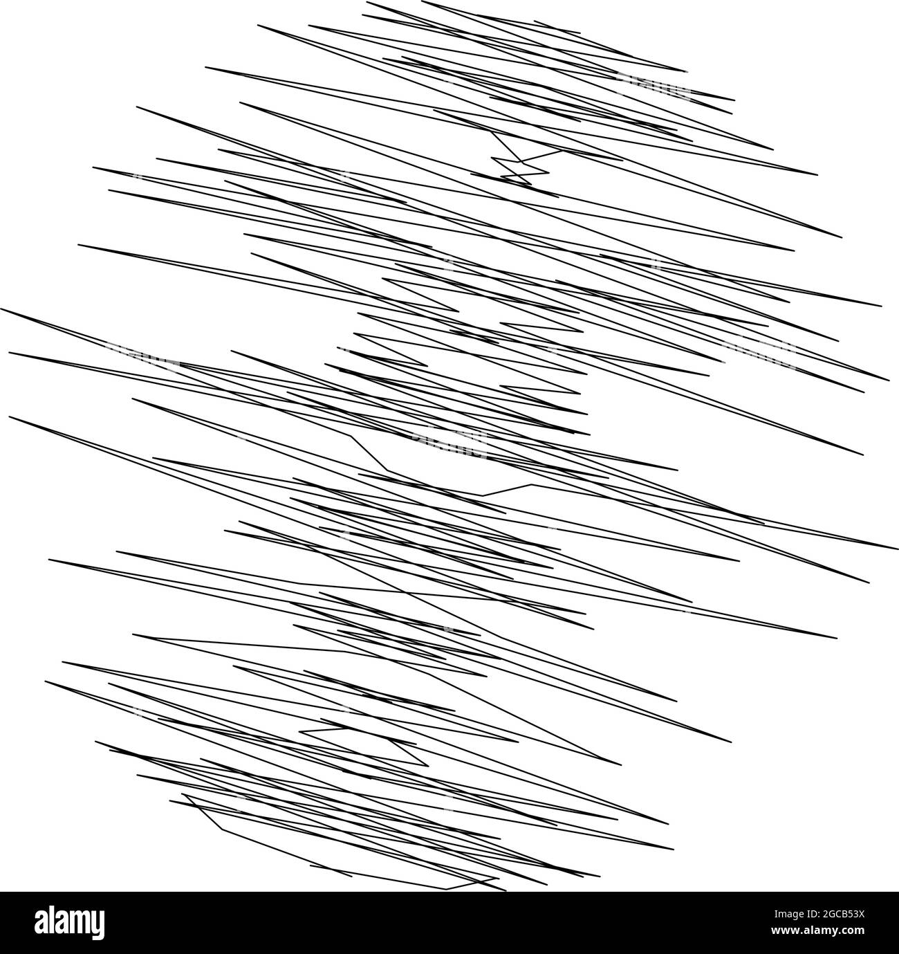 Geometric crisscross, zigzag, edgy lines element. Wavy, waving random ...