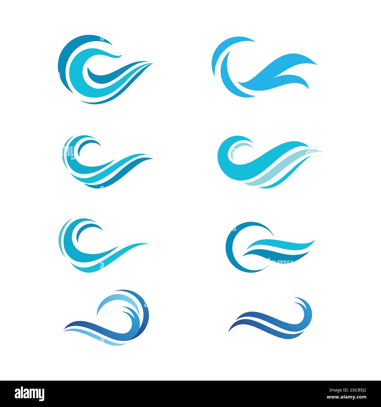 Water wave icon vector illustration design template Stock Vector Image ...