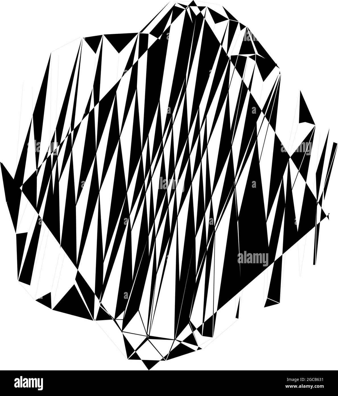 Random geometric abstract art element. Shattered texture – stock vector ...