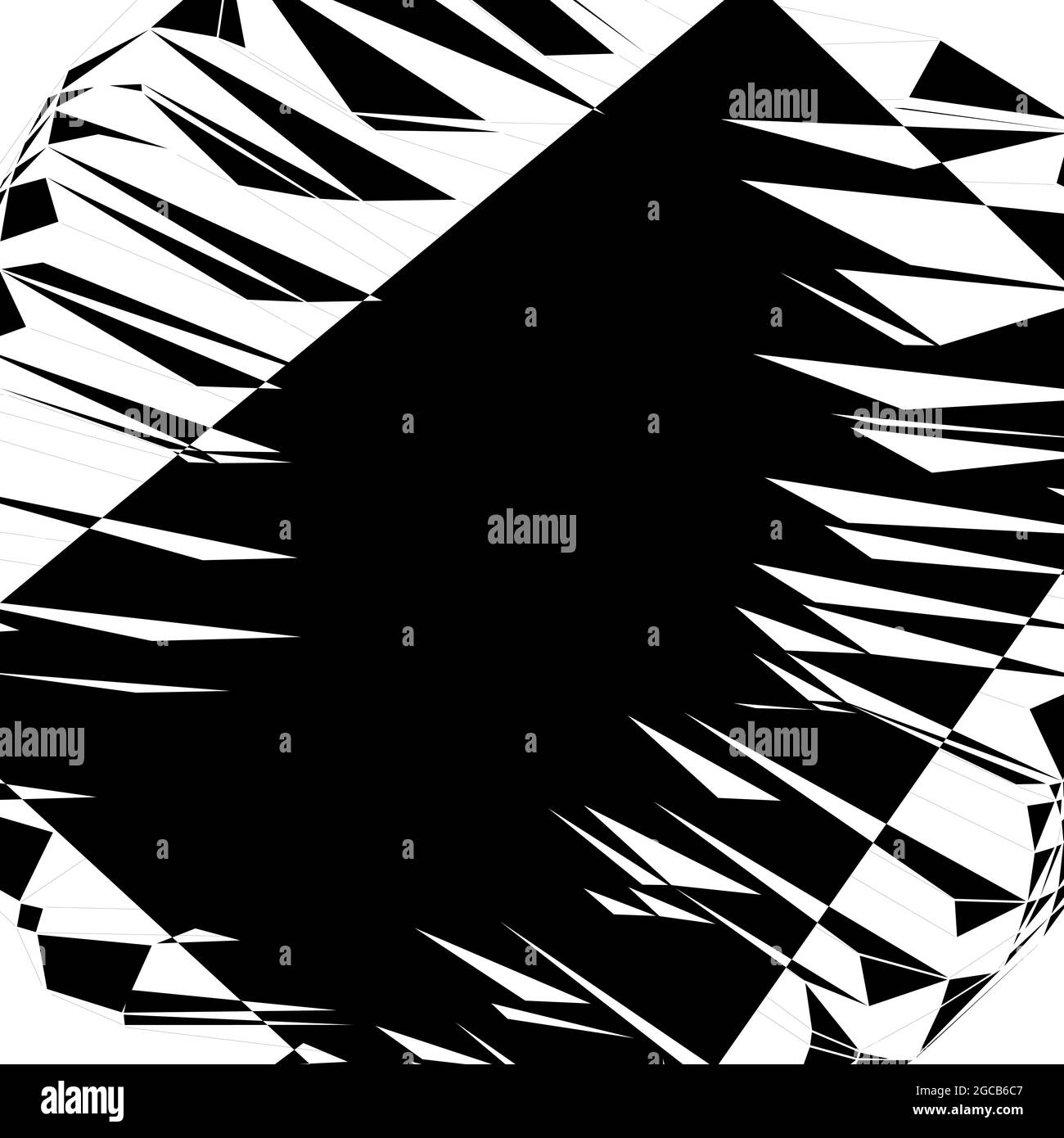 Abstract Shattered Vector Random geometric abstract art element. Shattered texture – stock vector ...