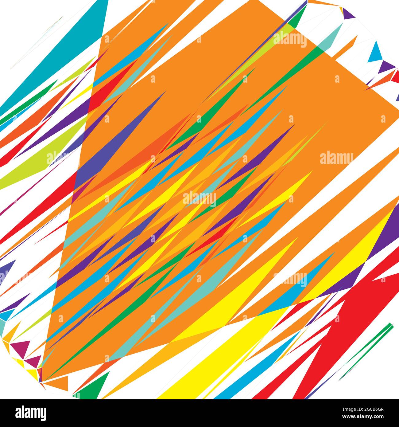 Random geometric abstract art element. Shattered texture – stock vector ...