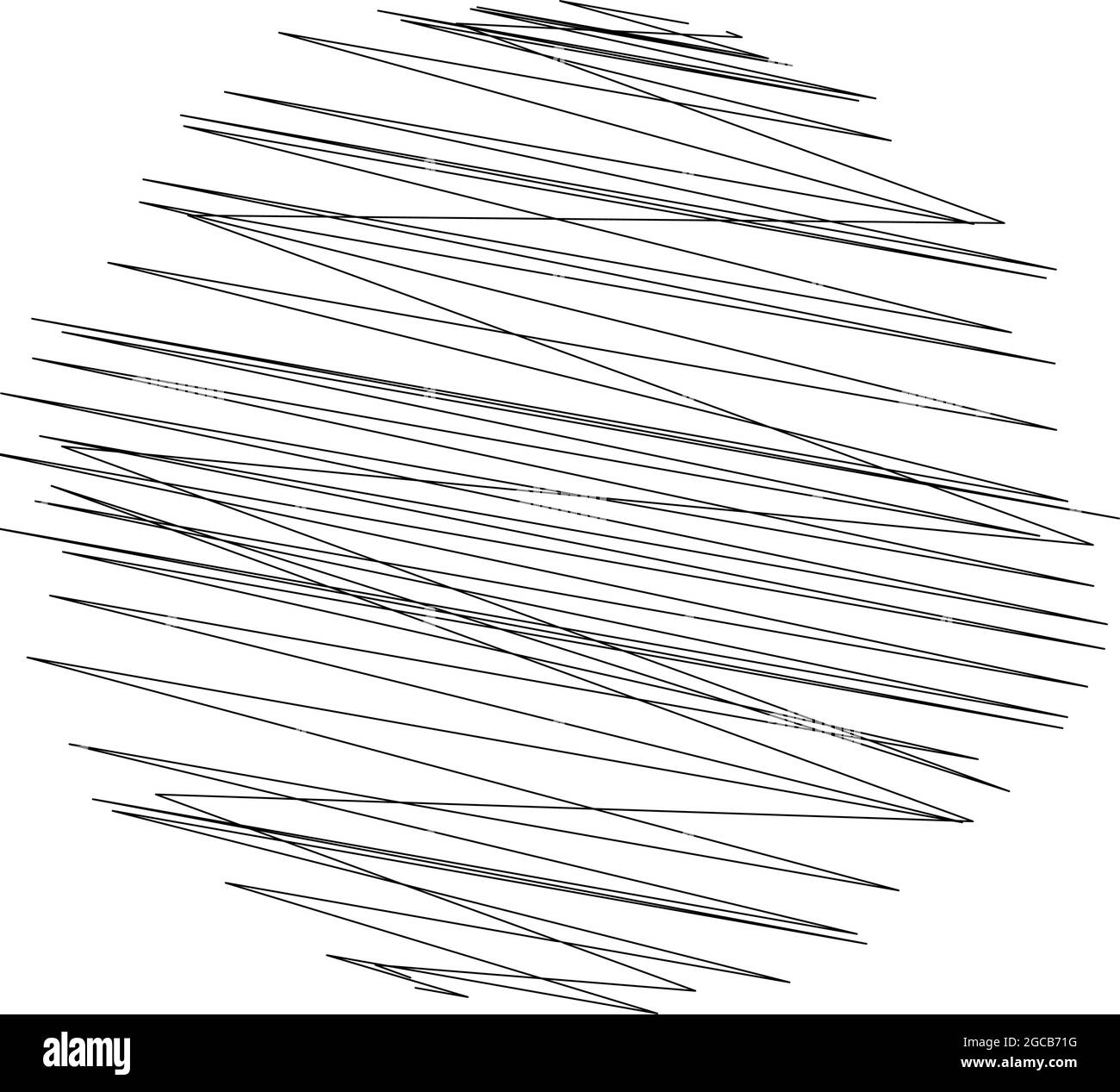 Geometric crisscross, zigzag, edgy lines element. Wavy, waving random ...